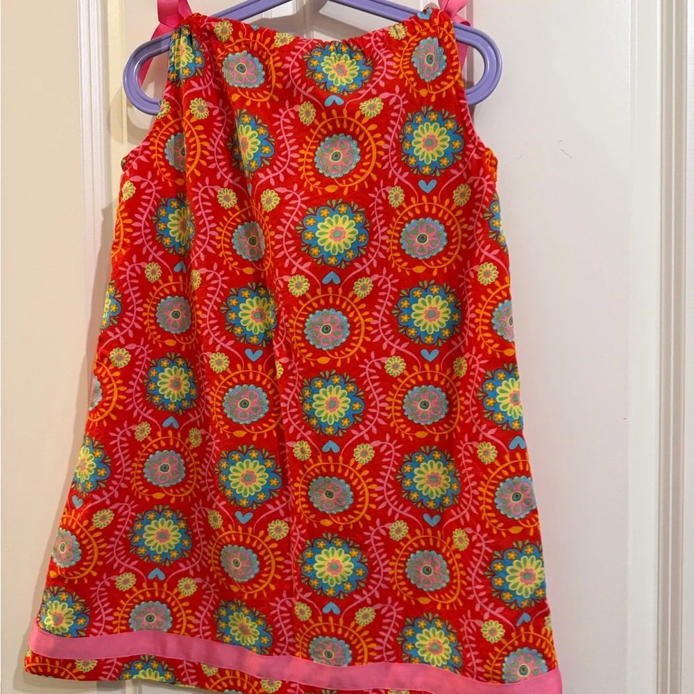 Hanna Anderson geometry print tank dress